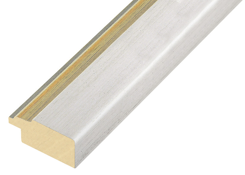 Baguette ayous, larg.39mm, haut.19mm - crème bord  - 372GIALLO