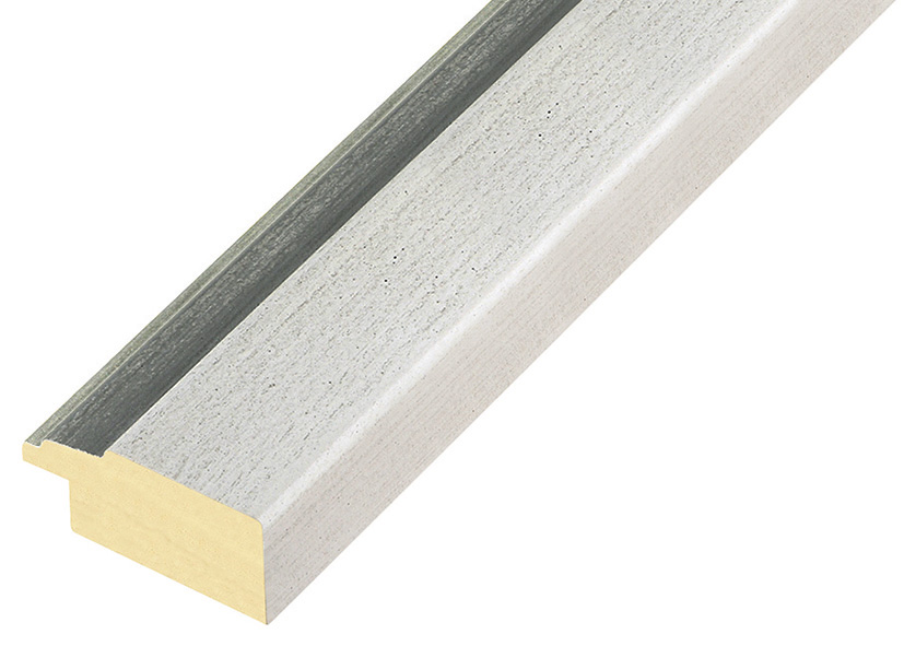 Baguette ayous, larg.39mm, haut.19mm - crème bord  - 372GRIGIO