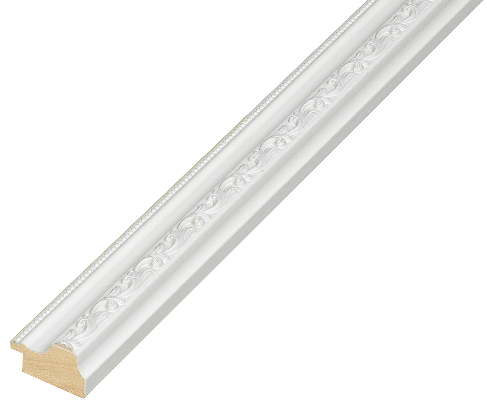 Baguette pin jointé larg.32mm - doré, décorations en relief - 392BIANCO