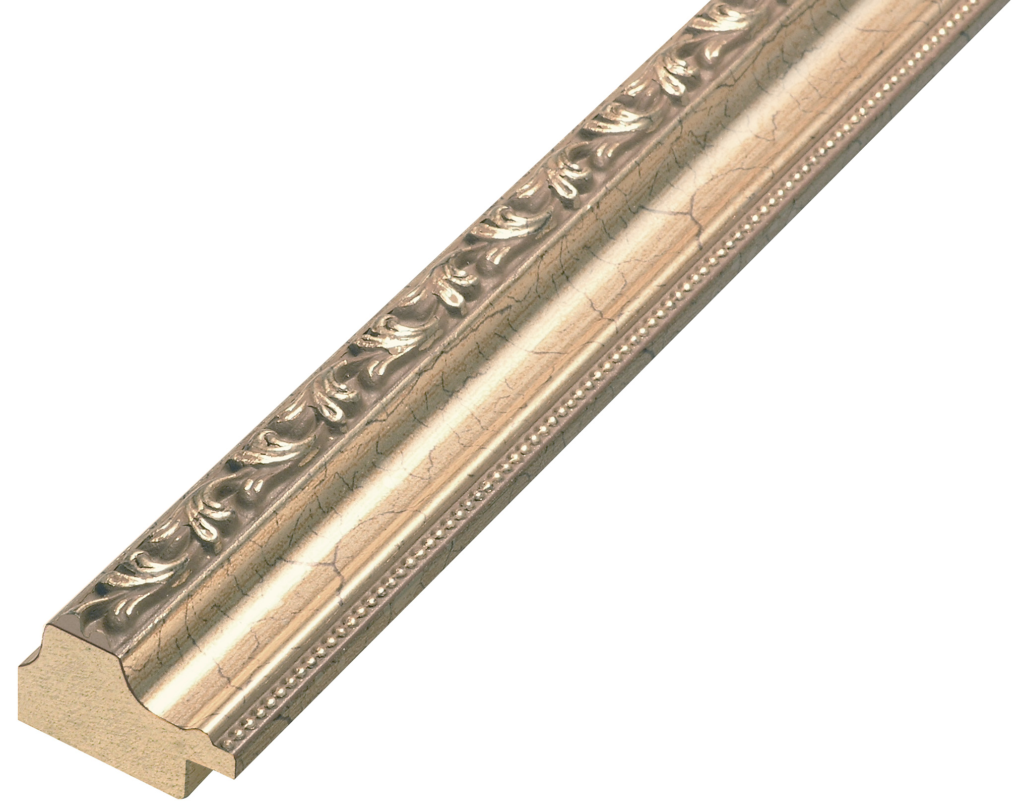 Baguette pin jointé larg.32mm - bronze, décorations en relief