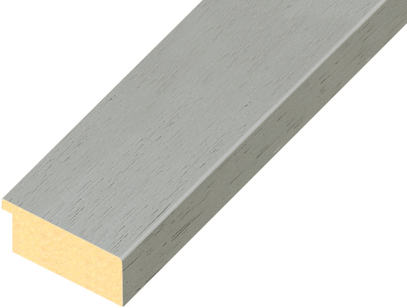 Baguette ayous, larg.40mm haut.16 - gris fumée  - 40FUMO