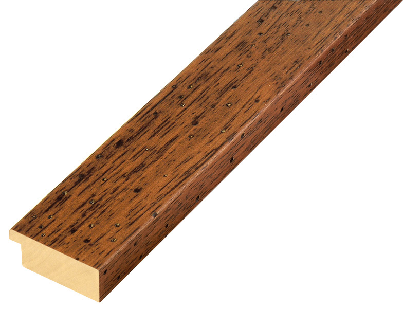 Baguette ayous - Largeur 40mm Hauteur 16 - Antique noyer - 40NOCEANT