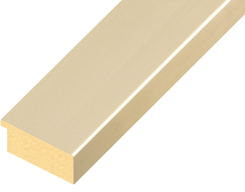 Baguette ayous, larg.40mm haut.16 - platine  - 40PLATINO