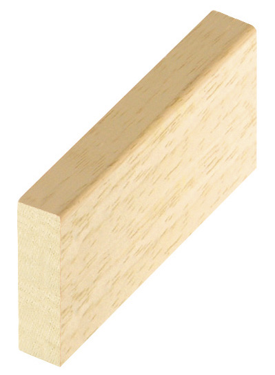 Baguette brute en tilleul, largeur 40mm, hauteur 10mm - sans feuillure