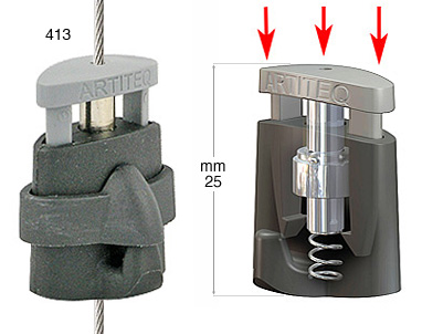 Crochet Micro Grip Lock avec verrrouillage secur. - 10 pcès