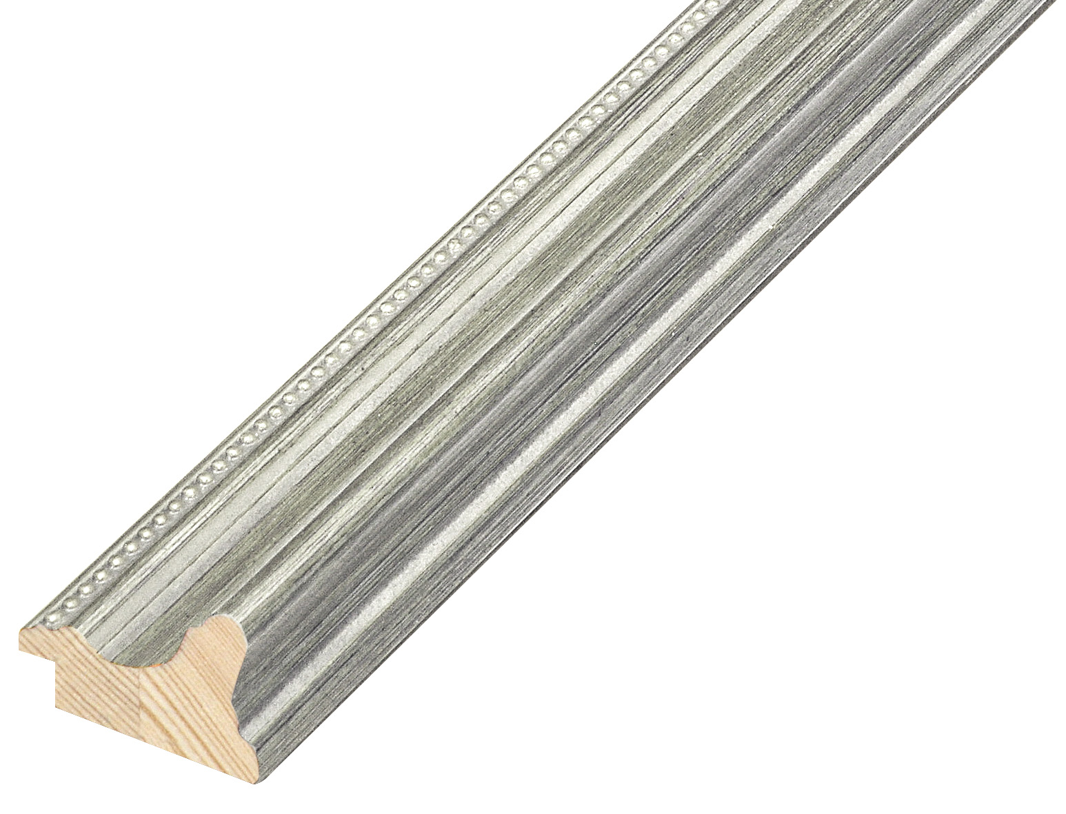 Baguette pin jointé, largeur 38mm, hauteur 26 - Argent - 416ARGENTO