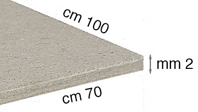 Carton gris 2 mm - 70x100 cm