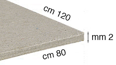 Carton gris 2 mm - 80x120 cm