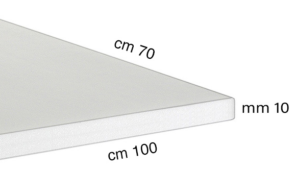 Panneaux de carton plume 10 mm, cm 70x100