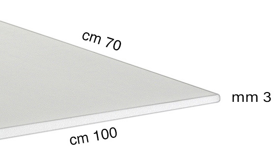 Panneaux de carton plume 3 mm, cm 70x100