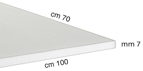 Panneaux de carton plume 7 mm, cm 70x100