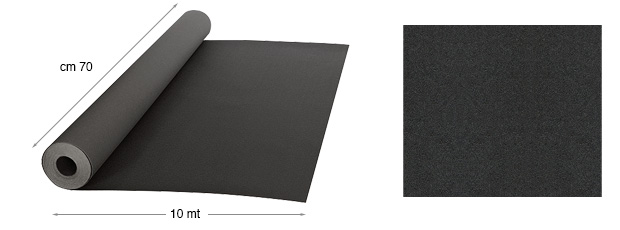 Papier velours - rouleau 10mx70cm - 19 Noir