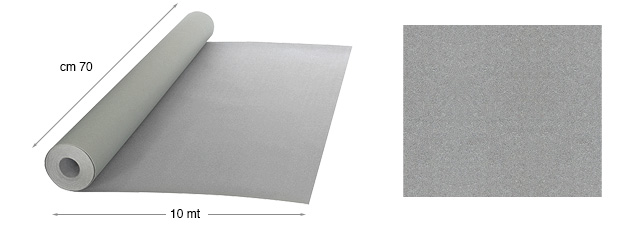 Papier velours - rouleau 10 x 70 cm - Gris