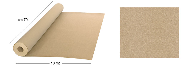 Papier velours - rouleau 10mx70cm - 29 Havane