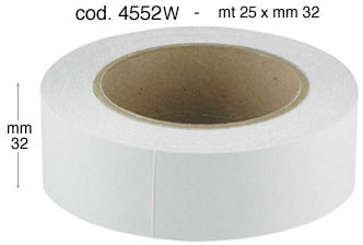 Ruban autoadhésif en papier acid-free 32 mm x 25m blanc