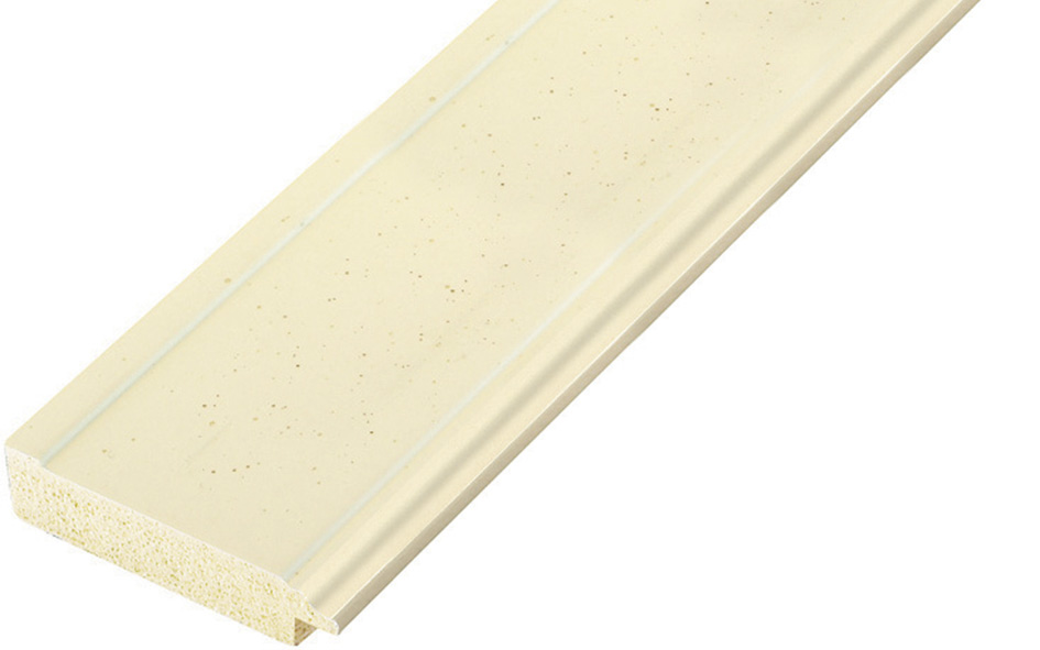 Baguette ayous, larg.45mm - crème, sans fil