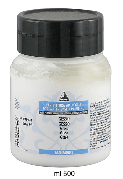 Gesso pour acryliques - 500 ml