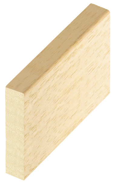 Baguette brute en tilleul, largeur 55mm, hauteur 10mm - sans feuillure