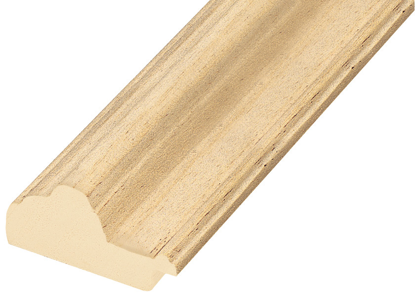 Baguette brute en tilleul, largeur 50mm, hauteur 25mm