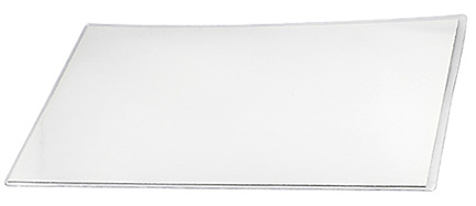 Pochettes PVC soudées avec carton mince blanc 31x41 cm