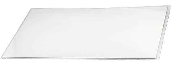 Pochettes PVC soudées avec carton mince blanc 52x72 cm