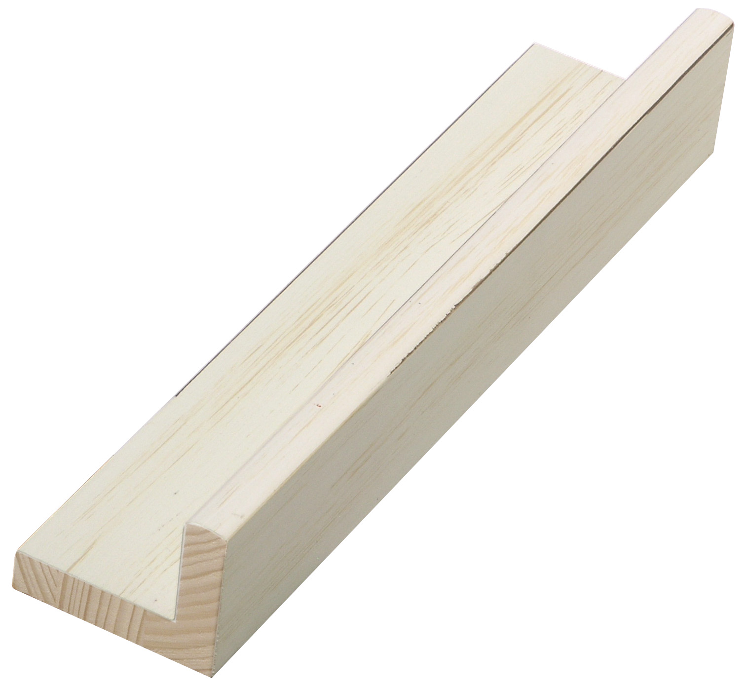 Baguette profil L pin jointé, Larg.44mm Haut.34 - Crème - 593CREMA