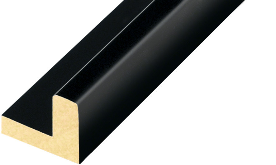 Baguette profil L ayous, Larg.40mm Haut.36 - Noir - 595NERO