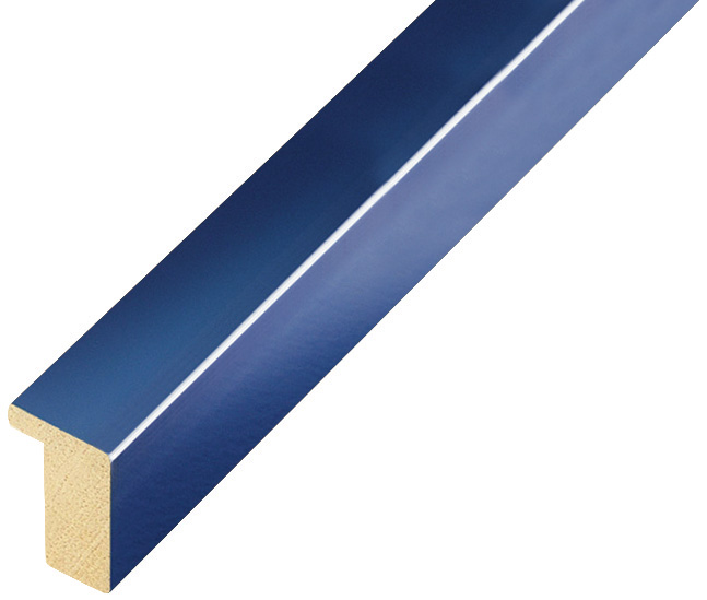 Baguette ayous, larg.15mm haut.25 - bleue brillant - 607BLU