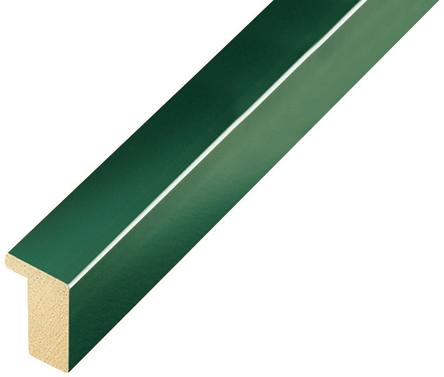 Baguette ayous, larg.15mm haut.25 - verte brillante - 607VERDE