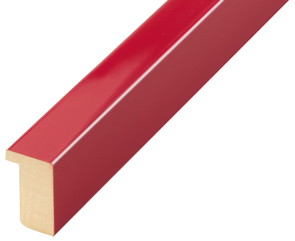 Baguette ayous, larg.20mm haut.32 - rouge brillante