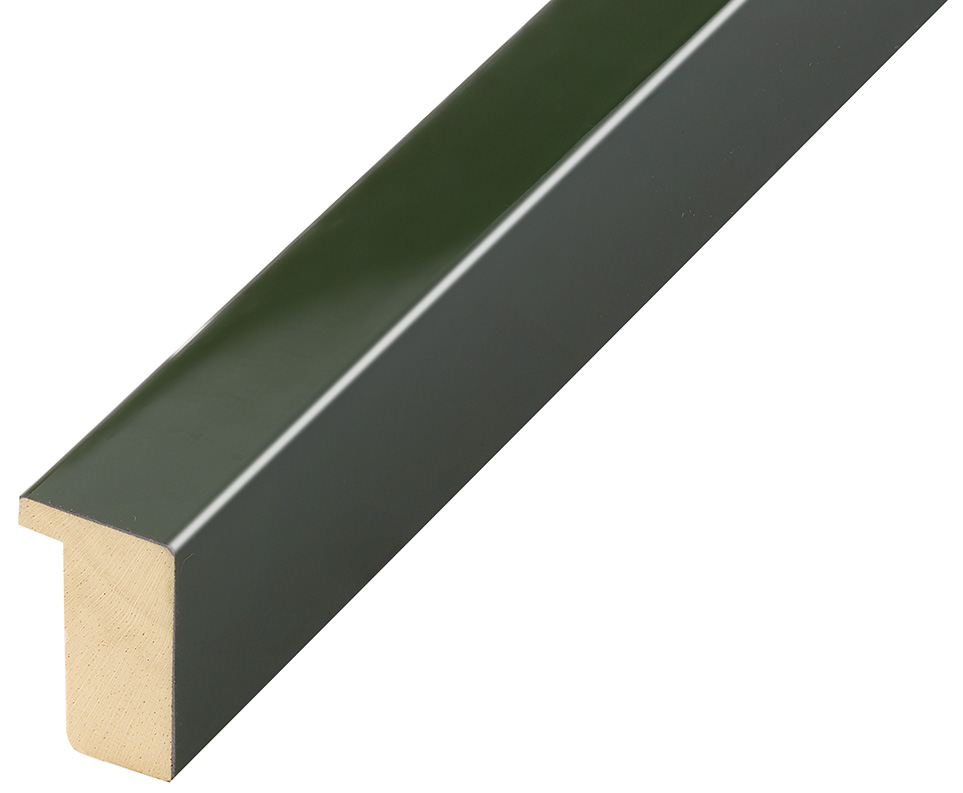 Baguette ayous, larg.20mm haut.32 - verte brillante