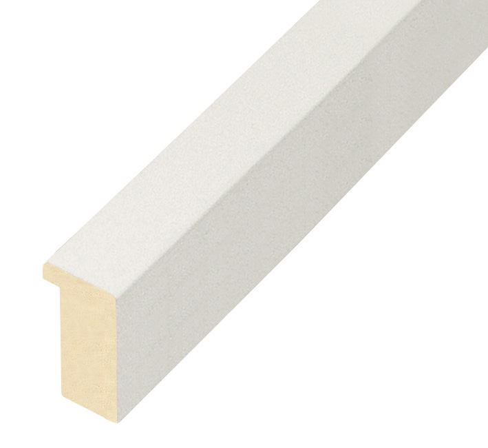 Baguette ayous, larg.20mm haut.32 - blanc mat - 615BIANCO