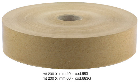 Papier gommé marron en rouleau de 60 mm x 200 m