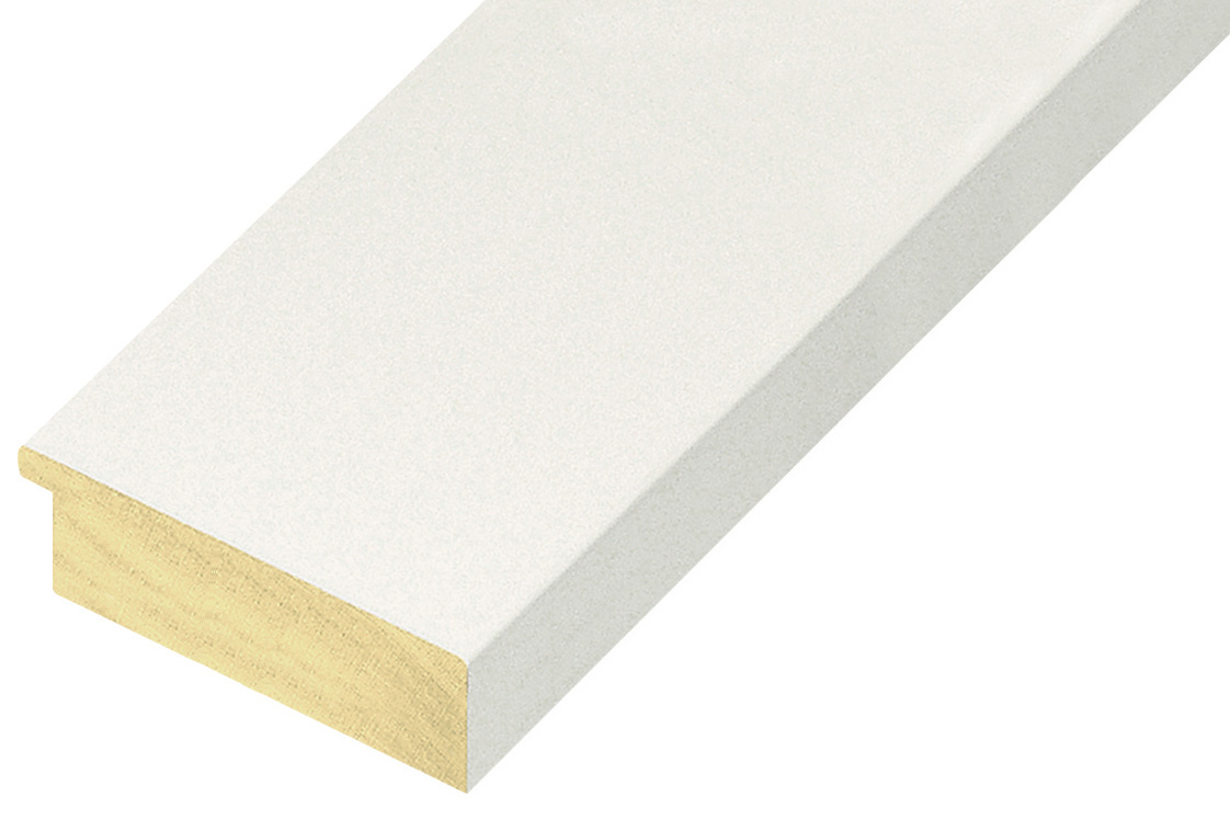 Baguette pin jointé, larg.68mm haut.17 - blanche - 70BIANCO