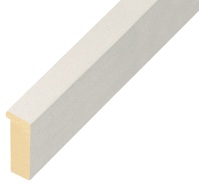 Baguette ayous, larg.15mm haut.32 - blanc opaque - 715BIANCO