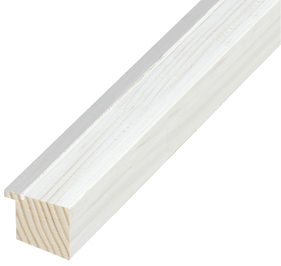 Baguette pin jointé, haut.33mm - blanc, bord  - 716PERLA