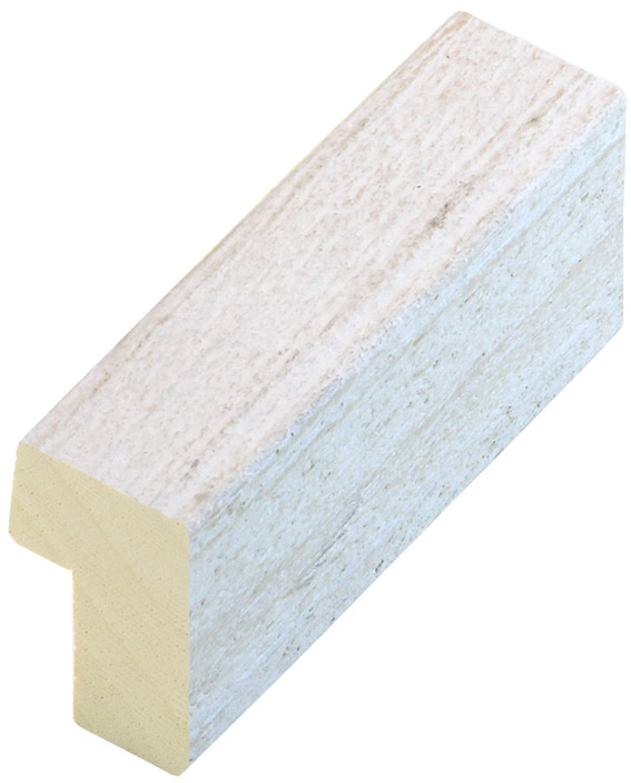 Baguette ayous, larg.20mm, haut.33mm, fin.rustique - crème - 719CREMA