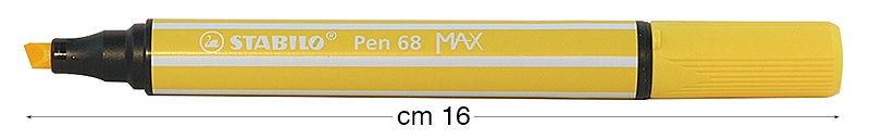 Feutre Stabilo Pen 68 MAX jaune
