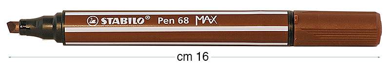 Feutre Stabilo Pen 68 MAX noyer foncé