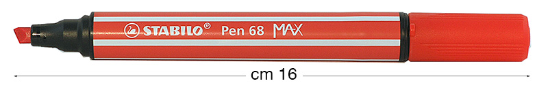 Feutre Stabilo Pen 68 MAX carmin
