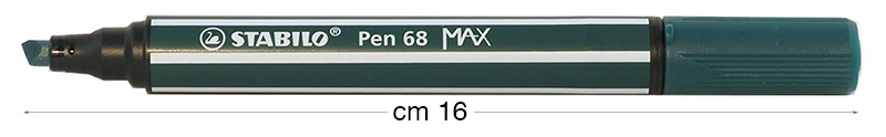 Feutre Stabilo Pen 68 MAX vert bleuâtre