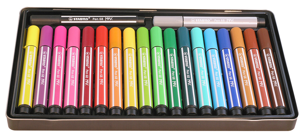 Série complète de 20 feutres Stabilo Pen 68 MAX