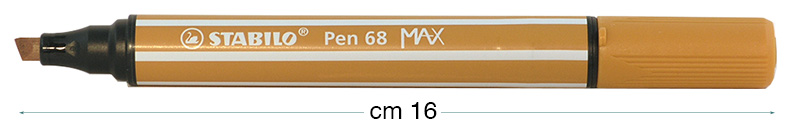 Feutre Stabilo Pen 68 MAX noyer clair