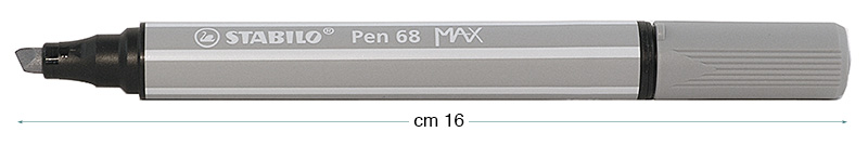 Feutre Stabilo Pen 68 MAX gris froid