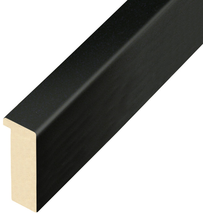 Baguette ayous, larg.20mm haut.45 - Noir opaque
