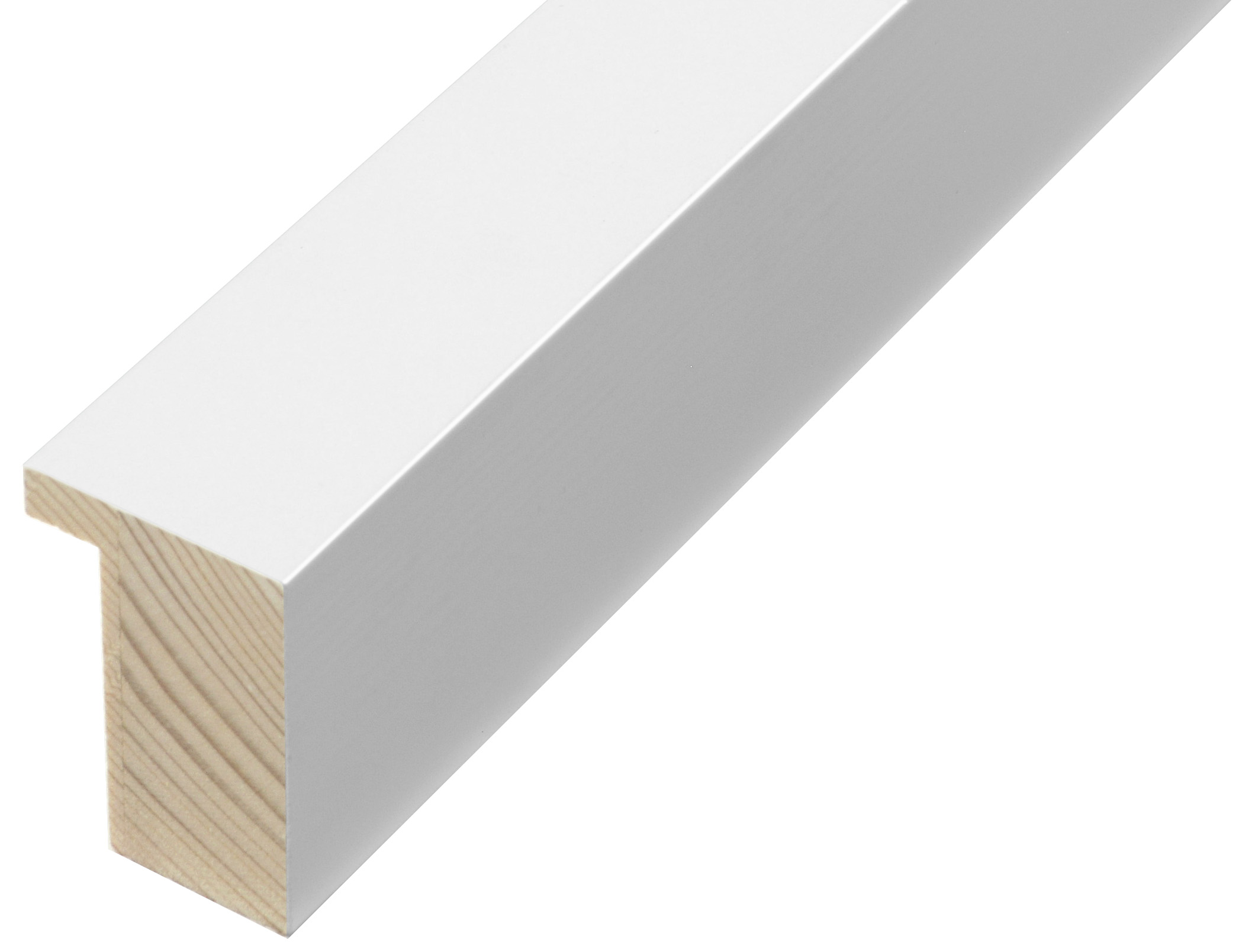 Baguette pin - larg.33mm haut.50 - blanc satiné - 827BIANCO