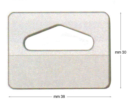 Attaches autoadhésives transparentes - Par 50