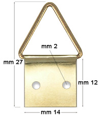 Attaccaglie snodate ottonate n.3 - paquet 100