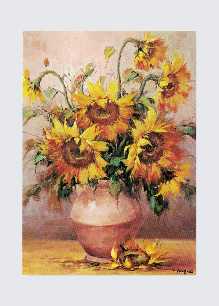Gravure: Fiori in vaso - 50x70 cm