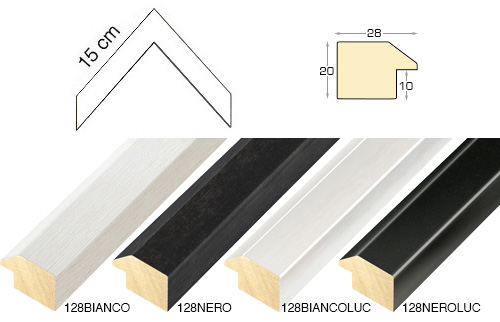 Série complète d'èchantillons à angle de la baguette 128 (4 pièces)